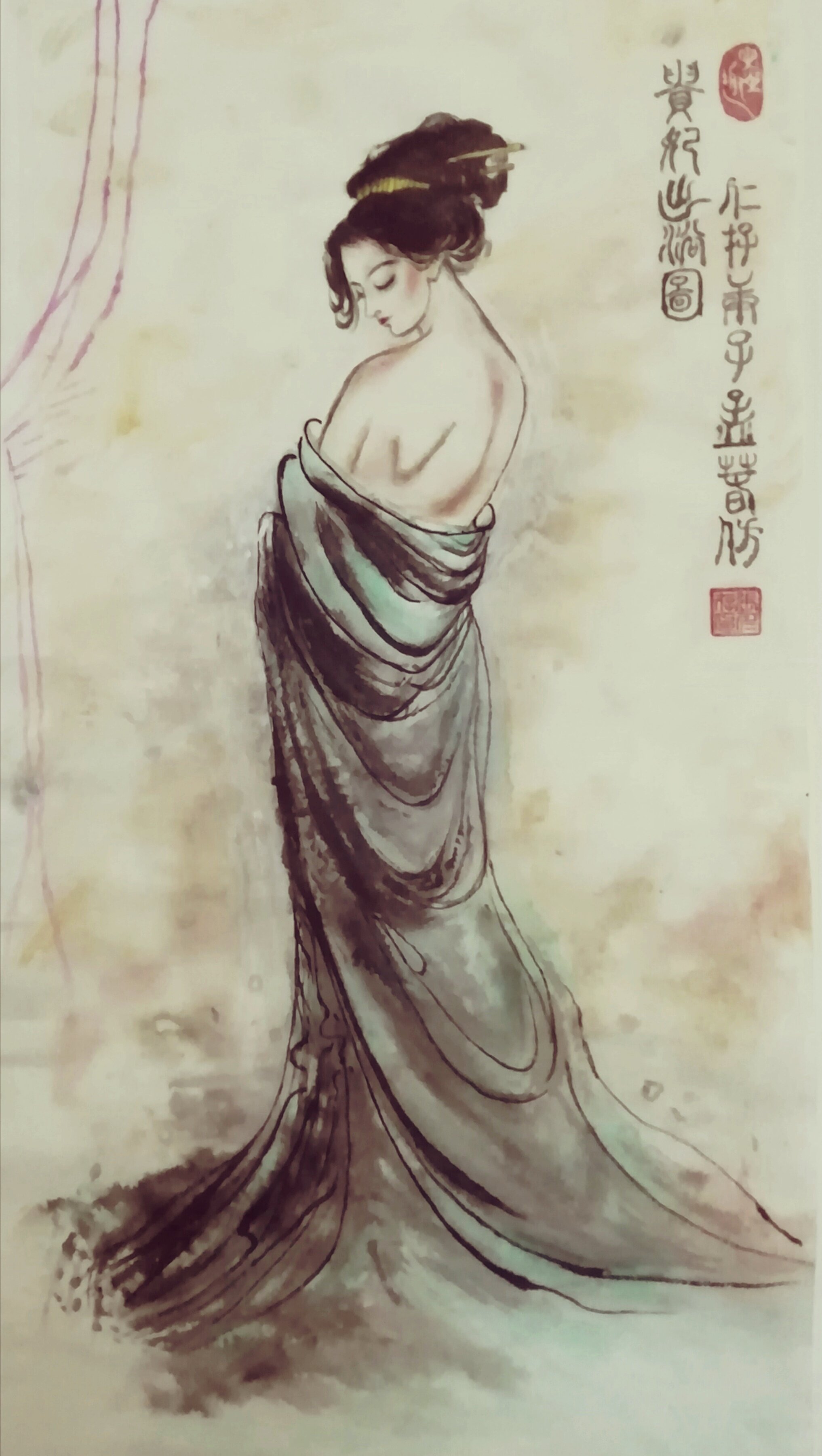 仁存贵妃出浴仿