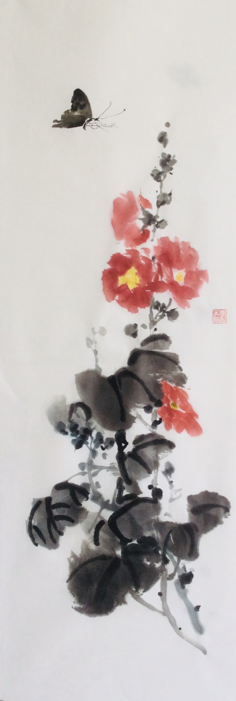 蜀葵联系电话:023-67026300 价格 :36000 购买 创作年份2019年 8 作品