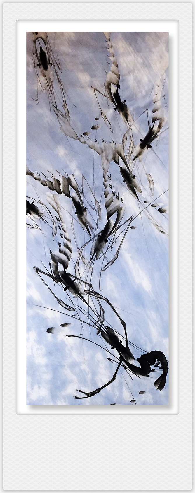 高建文墨虾作品