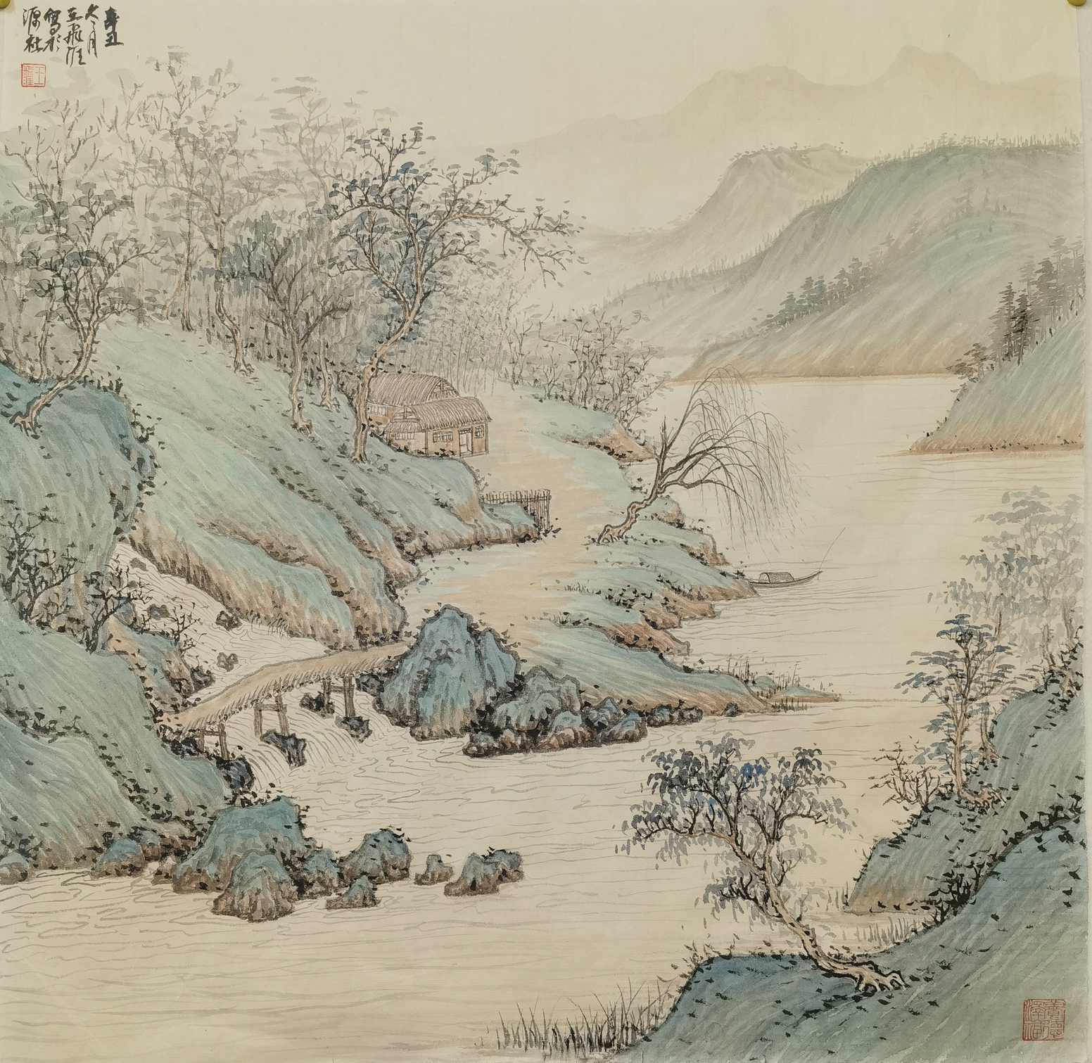 王飞涯国画山水作品