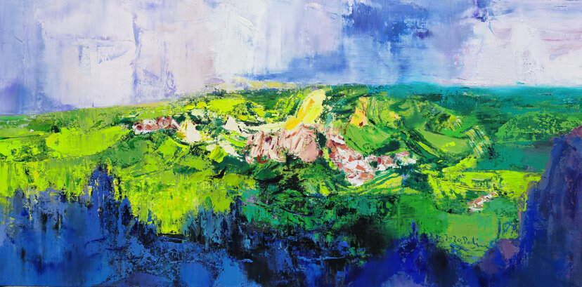 《绿水青山》-王丽丽-原创艺术品交易平台-六艺app